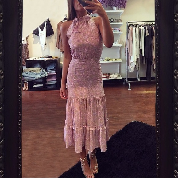 LIKELYxREVOLVE Pastel Halterneck Mona Dress - Picture 8 of 13